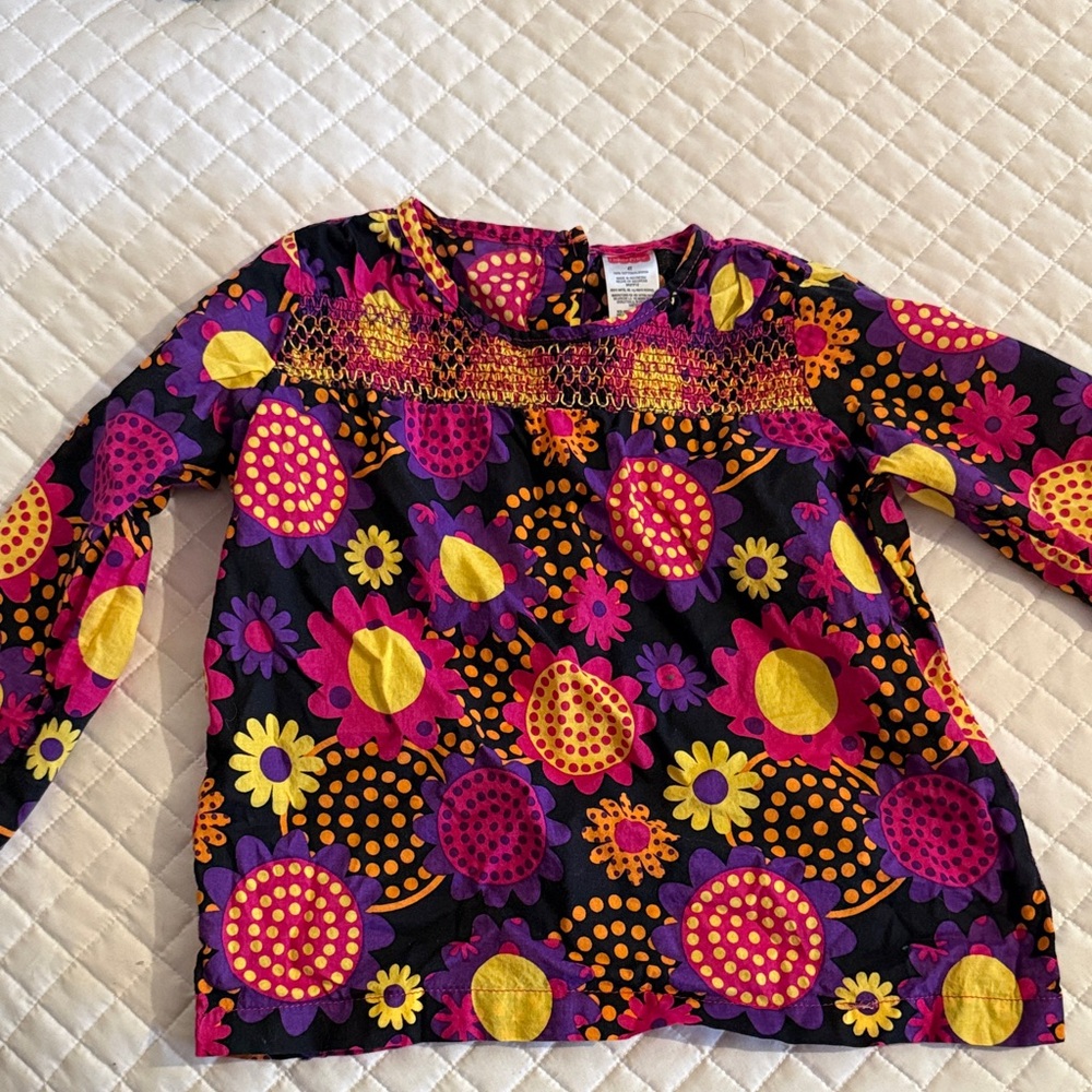 Fisher-Price Vibrant Floral Long Sleeve Tee